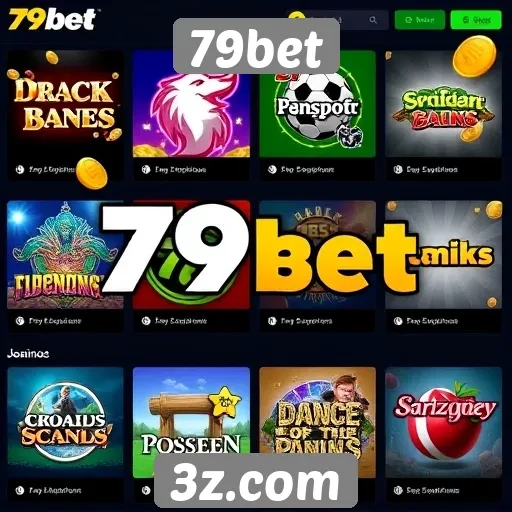 Variedade de jogos disponíveis no 79bet